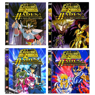 Dvd Cavaleiros Do Zodiaco Dublado + Hades + 5 Filmes