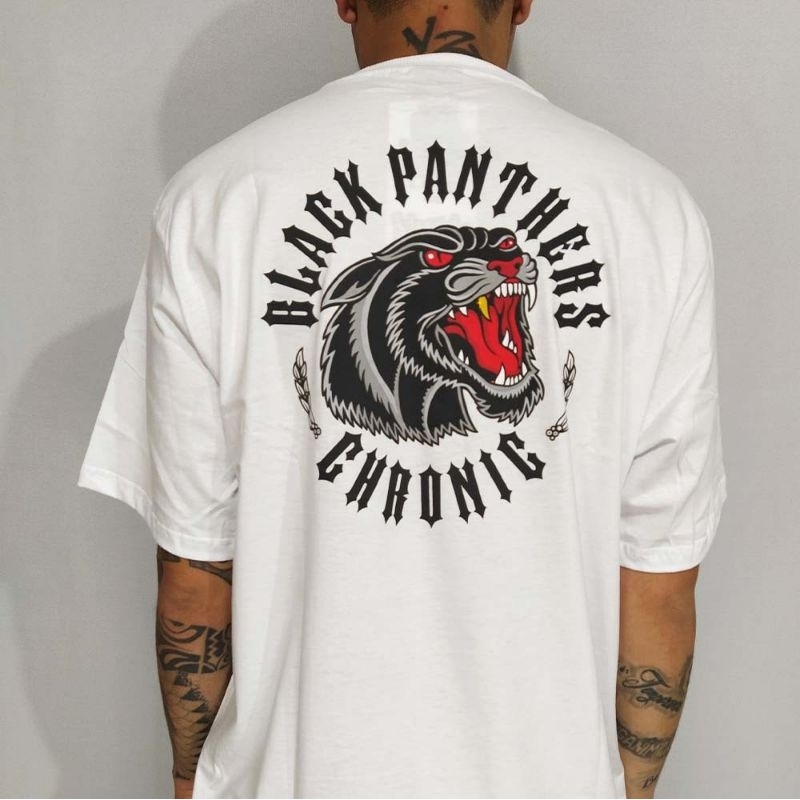 Camiseta Chronic Pantera Negra moda Streetwear Skatista