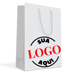 Sacola personalizada sua logo aqui sacolinha para festa personalizada em Oferta na Shopee