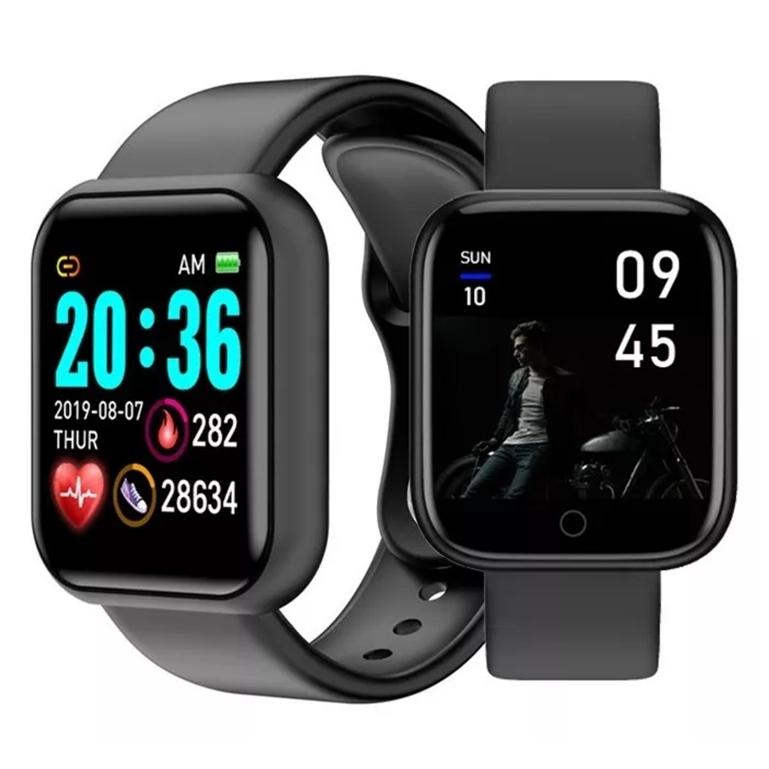 Y68 D20 Novo Macaron Relógio Inteligente Colorido Da Moda Smartwatch Esportivo Bluetooth Android/iOS