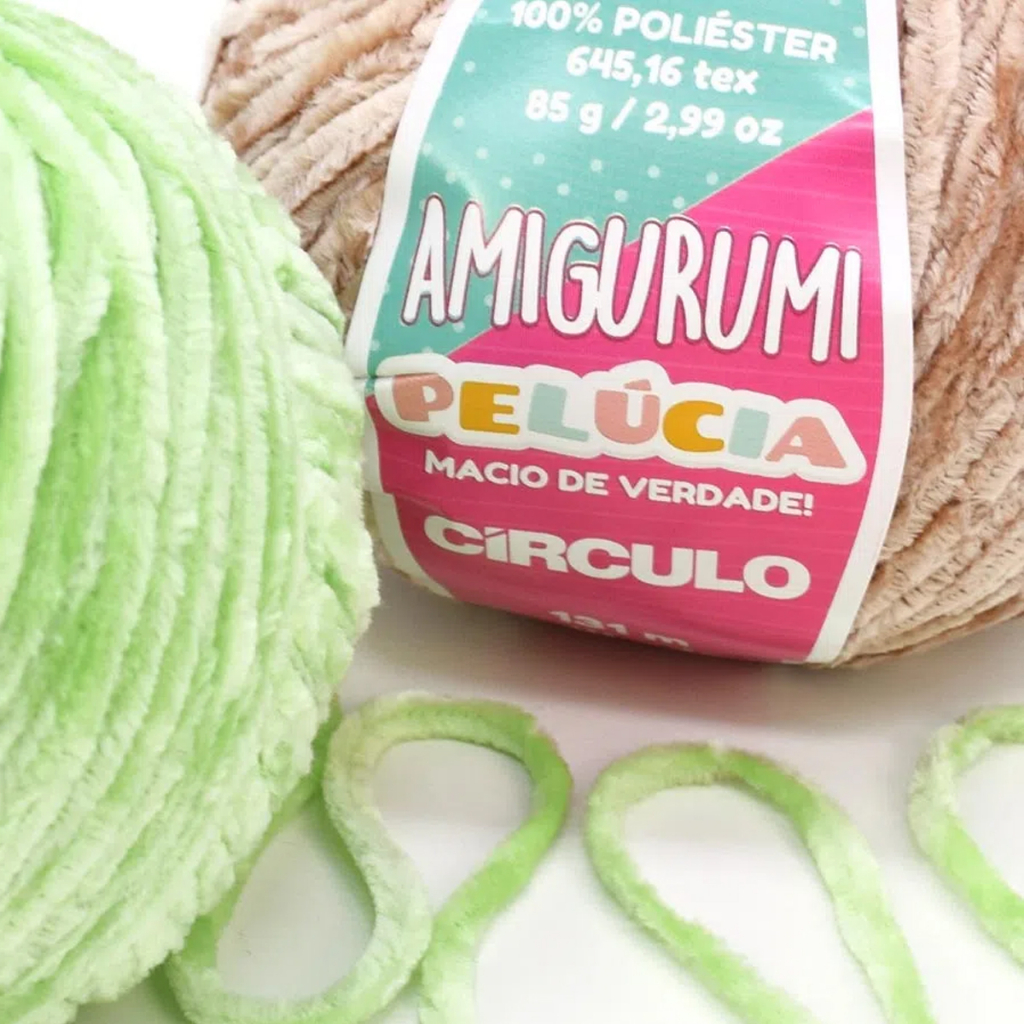 Linha Fio Amigurumi Pelúcia Crochê Tricô Circulo - 1 Novelo