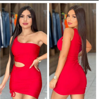 vestido gringa mula manca com bojo e fenda na perna, várias cores (enviamos hoje)