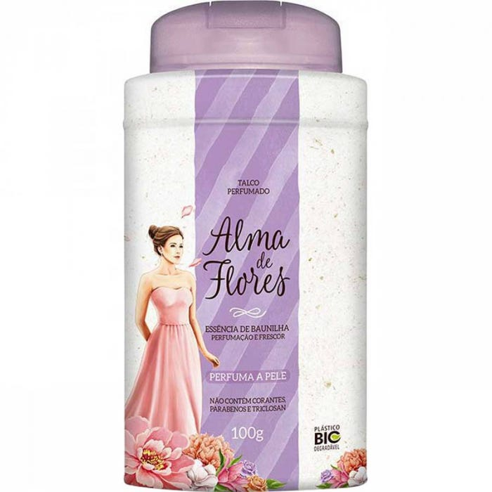 ALMA DE FLORES TALCO 100G BAUNILHA