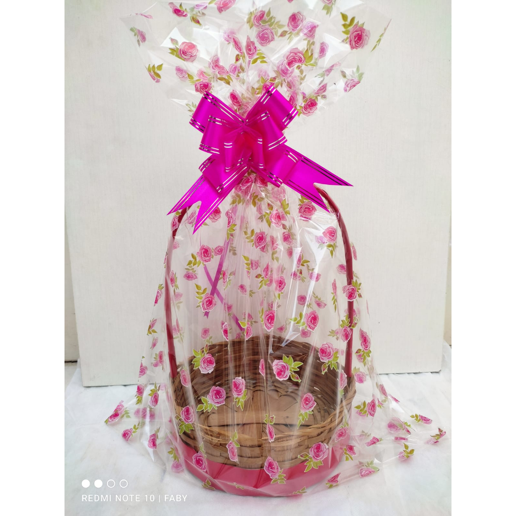 Saco transparente decorado 45x60 com 10 Unidades + Laços em Oferta na Shopee