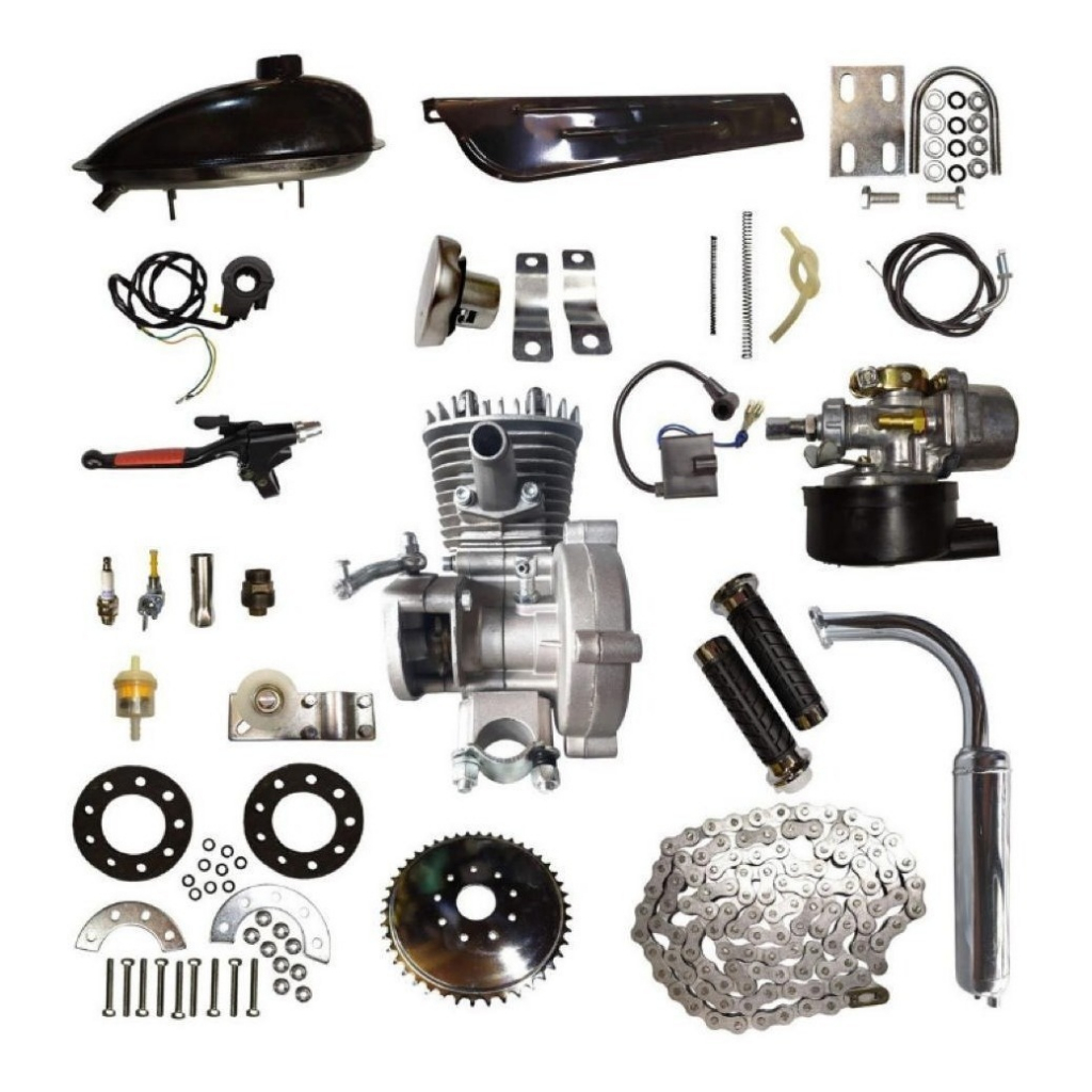 Kit Motor 80cc Completo Para Bicicleta Motorizada 2 Tempos Original Nakasaki em Oferta na Shopee