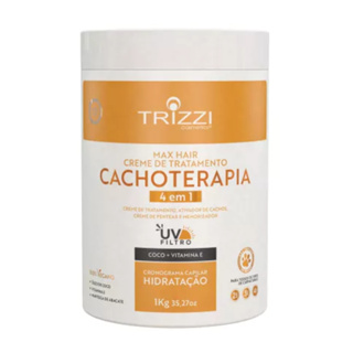 Creme Cachoterapia 4 em 1 Coco+ Vitamina E 1Kg Trizzi em Oferta na Shopee
