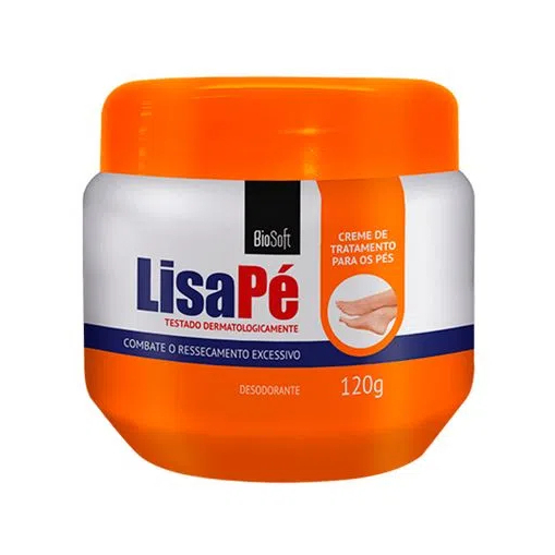 lisa pé creme de tratamanto para os pés 120g( laranja) em Oferta na Shopee