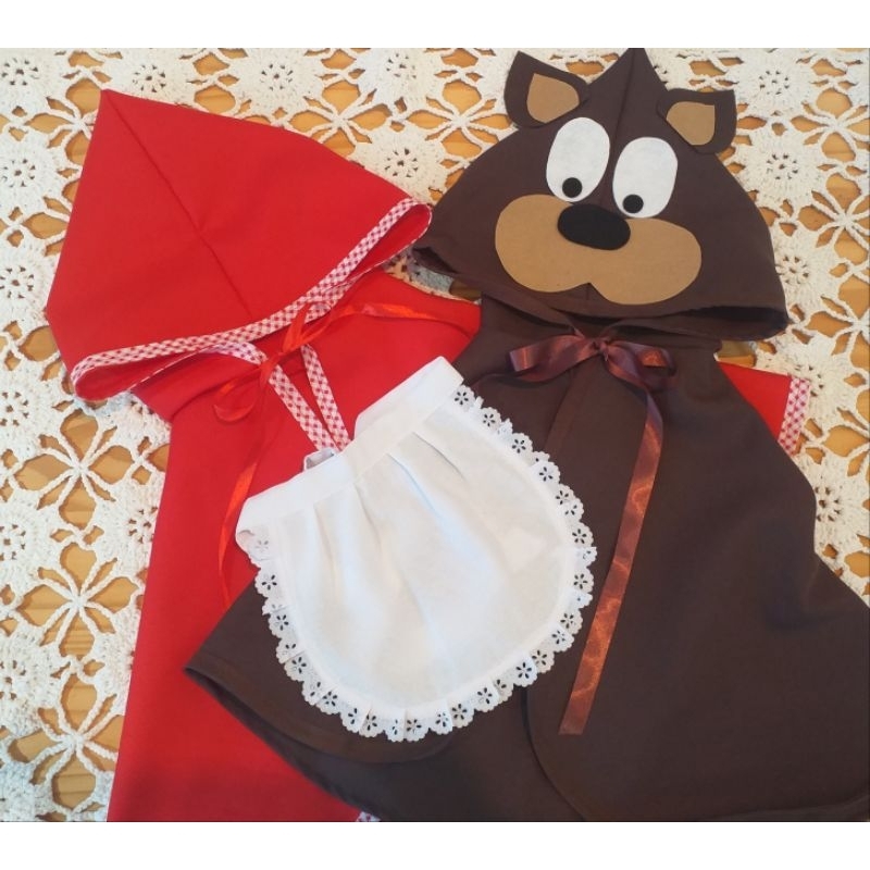 kit Chapeuzinho Vermelho E lobo mau infantil