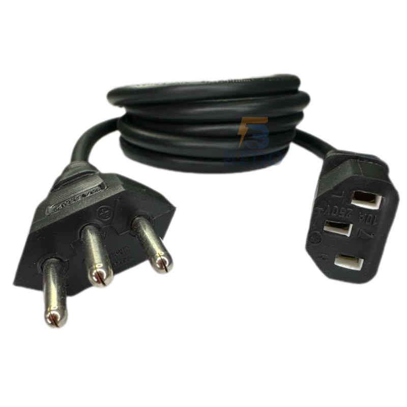 Cabo Tripolar de Força Panelas Elétricas de Arroz e Pressão Cadence Super Reforçado Bitola 3x1mm