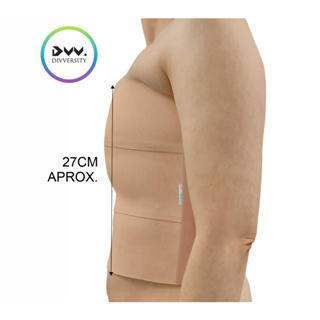 Binder Faixa FTM Tripla altura aproximada de 27cm na cor Bege em Oferta na Shopee