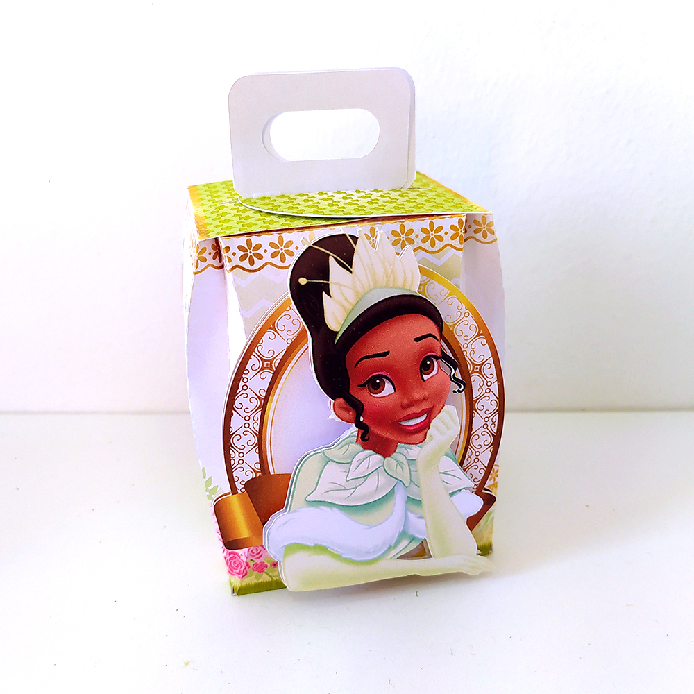 Kit de caixinhas personalizadas, milk, cone  lembrancinhas, decoração Kit de festa aniversário A princesa e o sapo