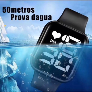 PROMOÇÃO Relógio Quadrado Digital Led a prova D’Agua