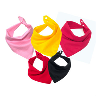 Kit com 5 Babadores Ezzif Lisos Bandanas