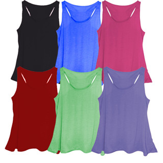 Kit 4 Blusas Camiseta Regata Feminina Plus Size Tamanho até G4 (58) Sortidas