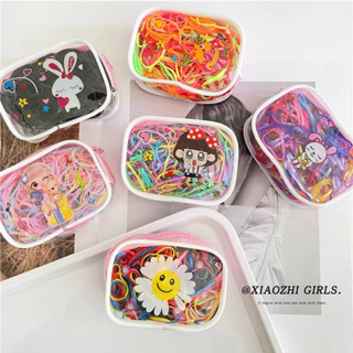 kit 2x160 Bolsa Elásticos Silicone Grosso De Cabelo Colorido/Preto com bolsinha em Oferta na Shopee