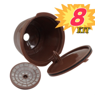 8 Cápsula Café Reutilizável Dolce Gusto Recarregável Refrescante Efectivo em Oferta na Shopee