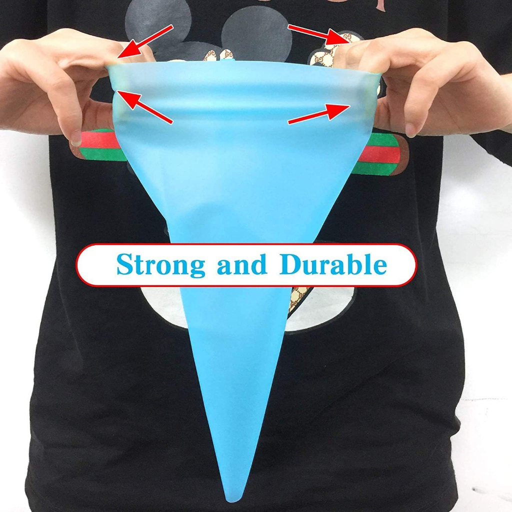 24 Conjunto De Saco De Confeiteira De Silicone Com Bico Para Decoração Com Creme Confeitaria Bolo Sorvete