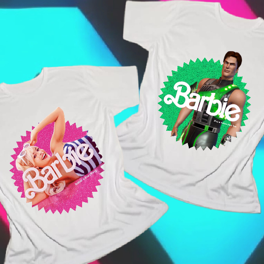 Camisa Barbie Barbie Filme Blusa Masculina Feminina Basica Barbie Ken i am kenough Unissex Camisa Malha Fria Modelo Liza Raglan
