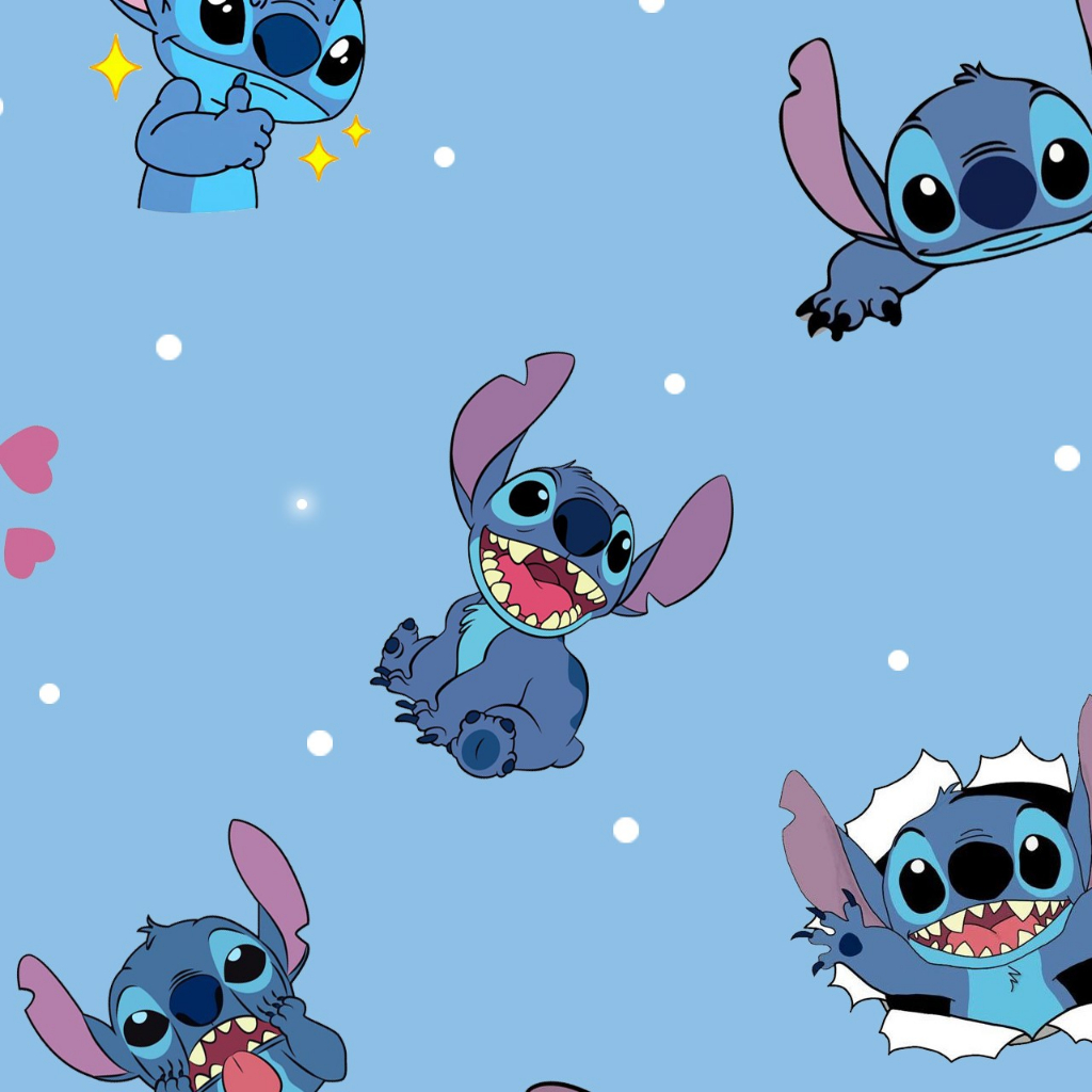 Tecido Microfibra TACTEL Estampa Digital 50 cm de comprimento X 1,50 de largura  - Stitch 3