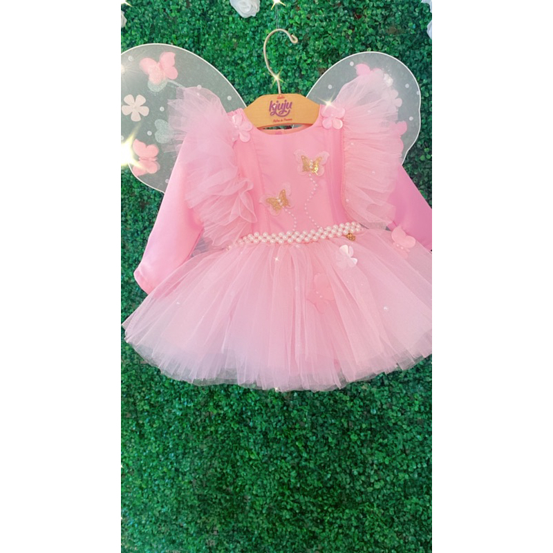 vestido jardim princesa Rosa personalizado por encomenda festa de aniversario