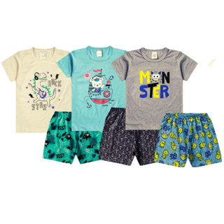 Kit 6 Peças Pijama Infantil Menino Verão Roupa Infantil Masculino