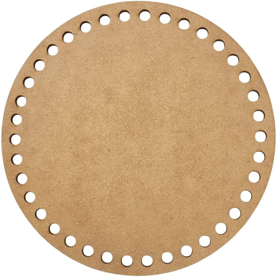 Base de MDF kit com 20 unidades redonda para crochê 10cm