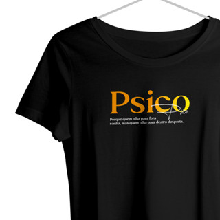 Babylook feminina de Viscolycra profissões Psicologia Gradiente I Camiseta feminina