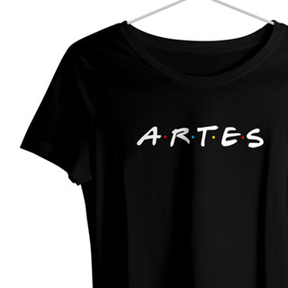 Babylook feminina de Viscolycra Friends profissões Artes I Camiseta feminina Artes