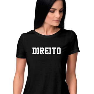 Babylook feminina de Algodão profissões faculdade Direito I Camiseta feminina estudante de direito