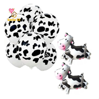 Kit 27 Balão Vaquinha 9 Pol Bexiga Festa Animal Com Vaca 40cm Metalizado Safari Fazendinha em Oferta na Shopee