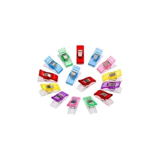 mini prendedor clips para tecido- patchwork para artesanato pequeno 6 unidades