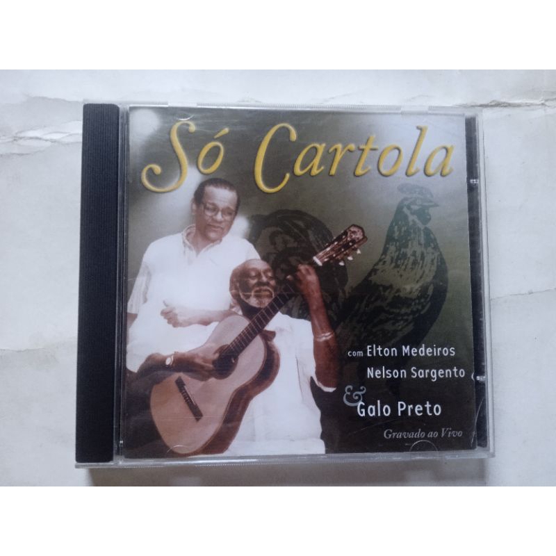 CD Elton Medeiros, Nelson sargento & galo preto - só cartola - perfeito estado mídia e capa