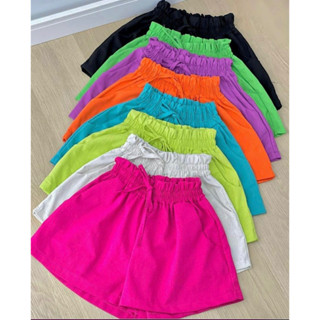 short bermudas básica tecido duna com bolso short femimina Shortinho Fresquinho tendência