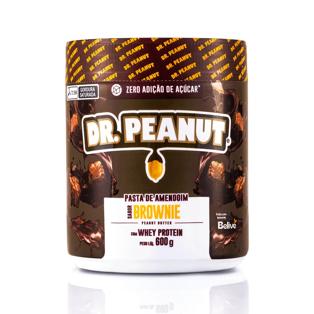 Pasta de amendoim 600g Brownie com Whey Protein Isolado - Dr Peanut