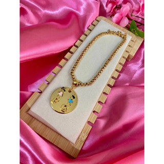 Colar Filho(a) Personalizado + Inicial Personalizada. Cordão elo Portugues ou Elo Verneziana banhado a ouro 18 k