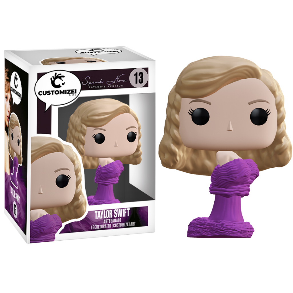 Taylor Swift Speak Now - Taylor's Version  - Escultura customizada de Funko Pop Artesanal 3D