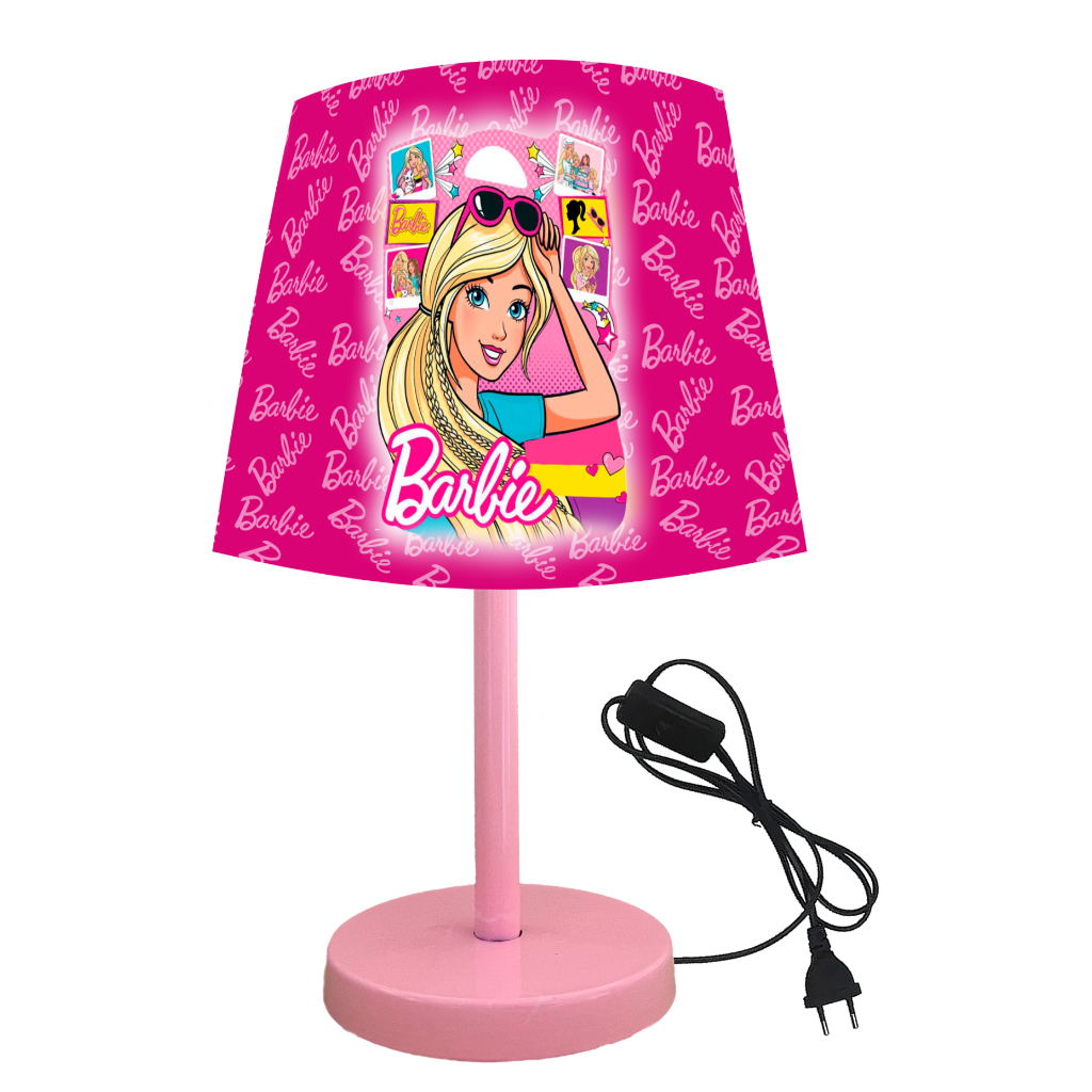 2019-RSA-ABAJUR LUMINARIA INFANTIL QUARTO BEBE 15X20 BARBIE OCULOS