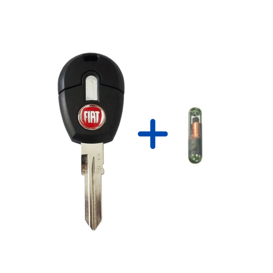 Chave Reserva Com Chip Code Fiat Palio Uno Strada Fiorino Siena