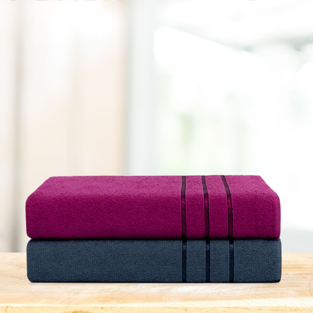 Kit 2 Toalhas de Banho 100% Algodão Leve Macia 70x120cm Orus em Oferta na Shopee