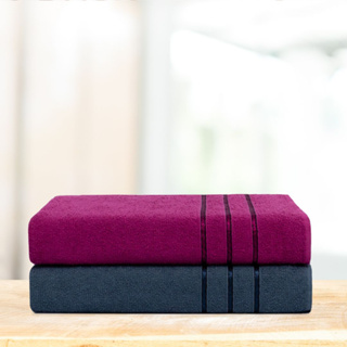 Kit 2 Toalhas de Banho 100% Algodão Leve Macia 70x120cm Orus em Oferta na Shopee