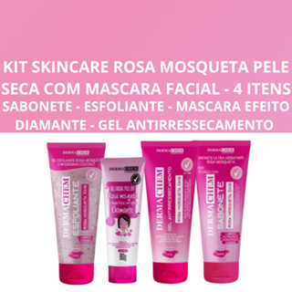 Kit Skin Care Rosa Mosqueta Pele Seca Dermachem