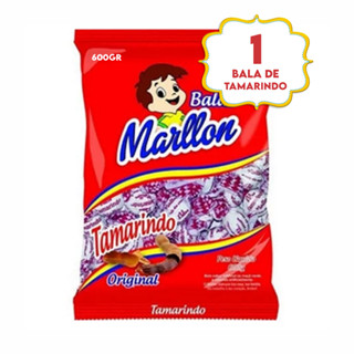 1 Saco Bala de Tamarindo Marllon Original Tamarino Pacote 600 gramas Kit Festa Infantil