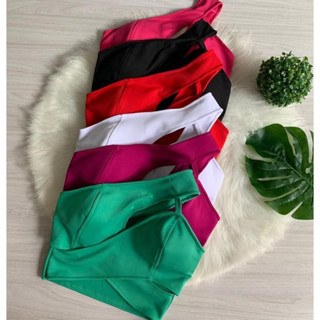 Top Cropped Decote Cruzado Feminino Moda Blogueira Verão