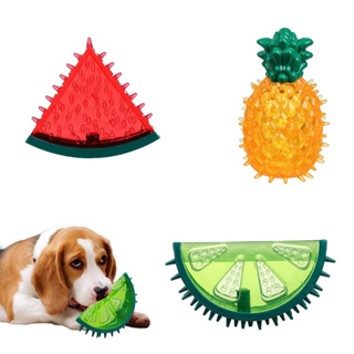 Brinquedo Mordedor Borracha Apito Cães Gatos Frutas em Oferta na Shopee