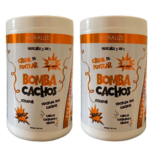 02 Unidades Creme De Pentear Cachos Ativador HidraLize 1kg