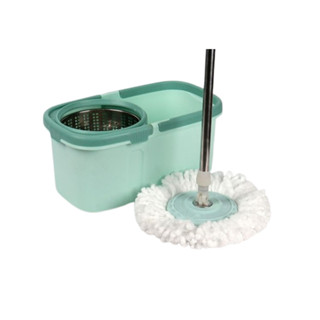 Mop Balde Giratorio Pro 360 Inox C/2 Refis Esfregão Capacidade 5l