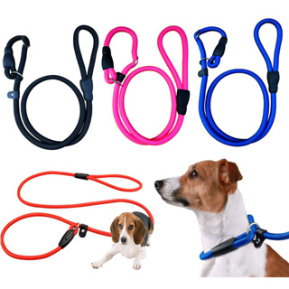 Coleira Guia de Corda Unificada para Cães Cachorro Adestramento Anti Puxão Enforcador Grade/Médio/Pequeno Porte LR-0184 em Oferta na Shopee