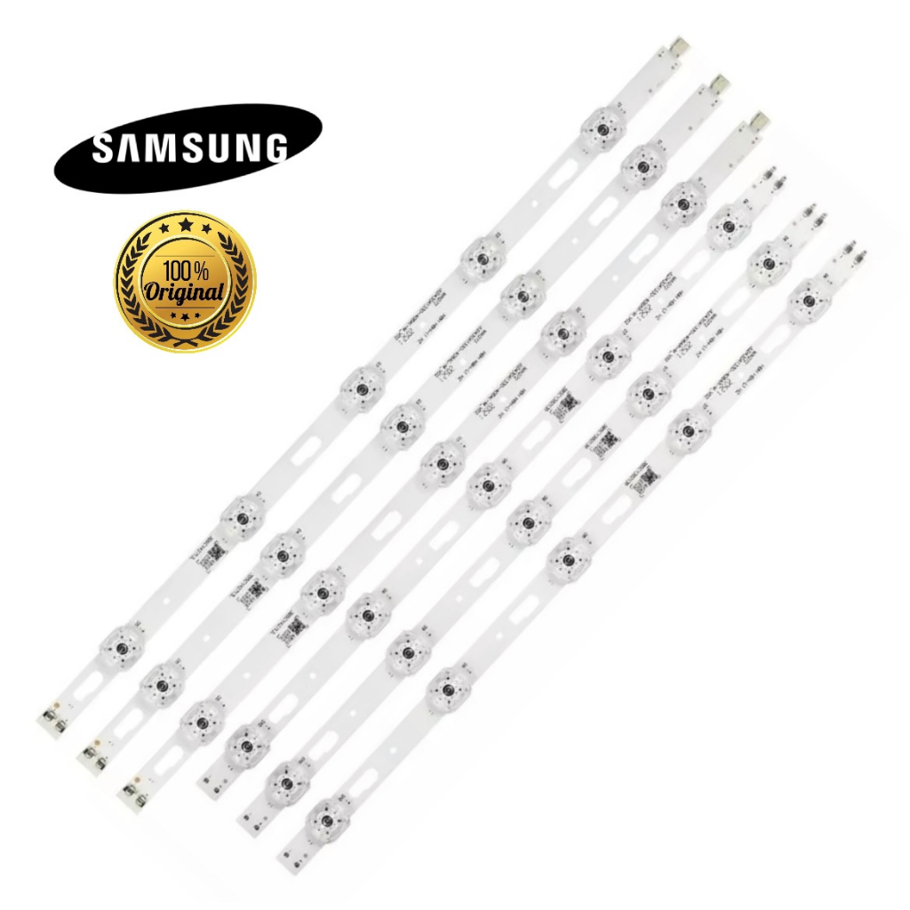Kit 6 Barras de LED Tv Samsung Un43tu7000g Un43tu7020g Un43tu8000g Barra Nova Samsung