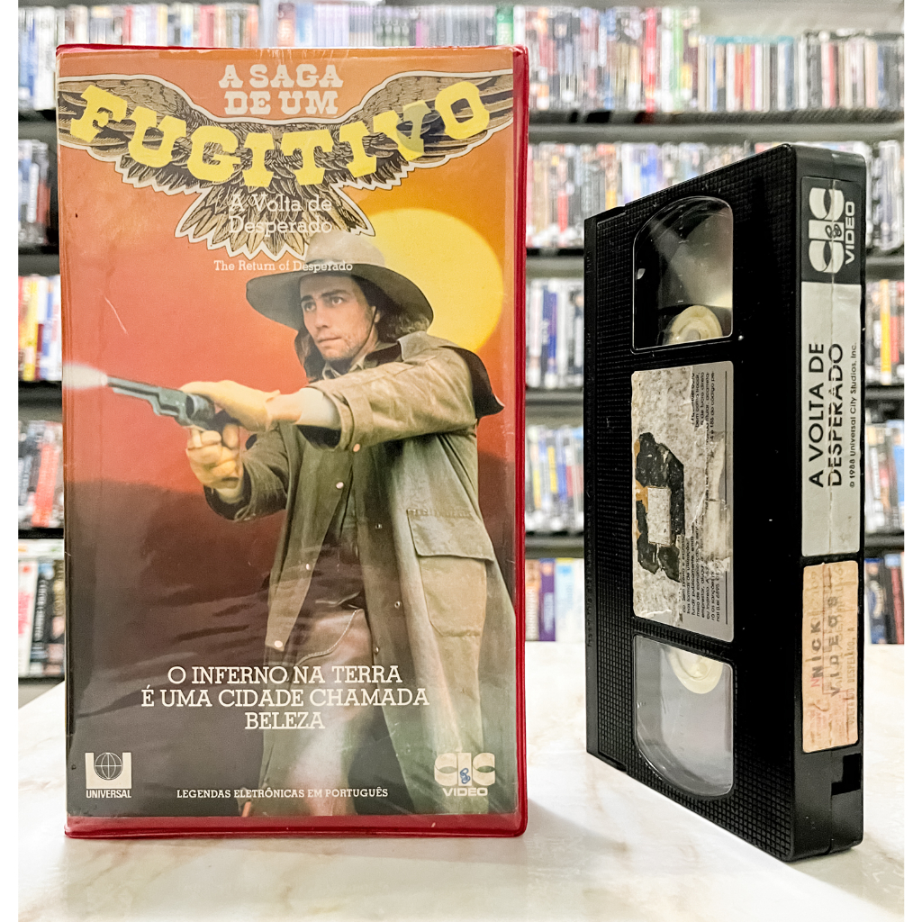 VHS A Saga De Um Fugitivo - A Volta de Desperado (1988) - LEGENDADO - Original - Alex McArthur - Fita Filme - Faroeste Western