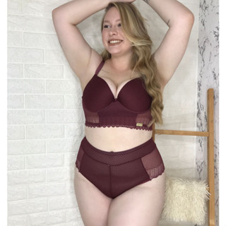 Conjunto De Lingerie Plus Size Rendado Calcinha Hot Pants Adulto Sensual Conforto